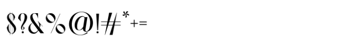 Vingico Display Extra Bold Font OTHER CHARS