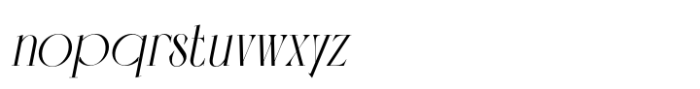 Vingico Display Italic Font LOWERCASE