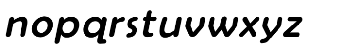 Vinice Round Italic Font LOWERCASE