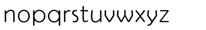 Vinice Round Thin Font LOWERCASE