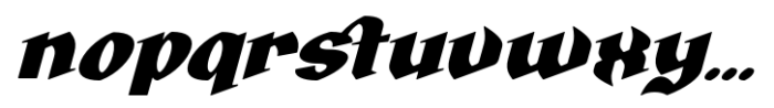 Vinicius Extrabold Italic Font LOWERCASE