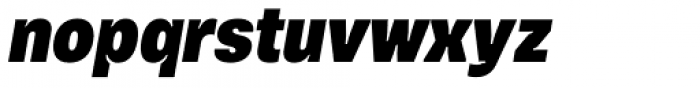 Vinila Condensed Black Oblique Font LOWERCASE