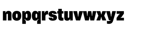 Vinila Condensed Black Font LOWERCASE