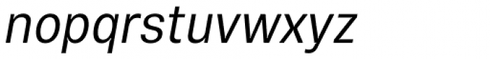 Vinila Condensed Light Oblique Font LOWERCASE