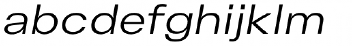 Vinila Extended Light Oblique Font LOWERCASE