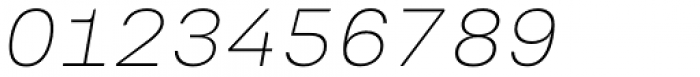 Vinila Thin Oblique Font OTHER CHARS