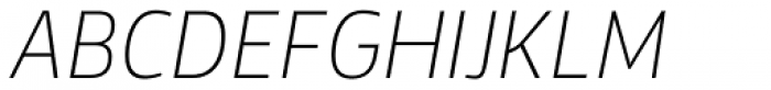 Vinkel ExtraLight Italic Font UPPERCASE