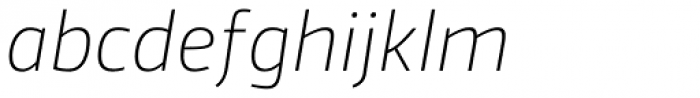 Vinkel ExtraLight Italic Font LOWERCASE