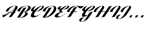 Vintage Charge Italic Font UPPERCASE