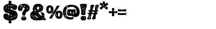 Vintage Daylight Rough Font OTHER CHARS