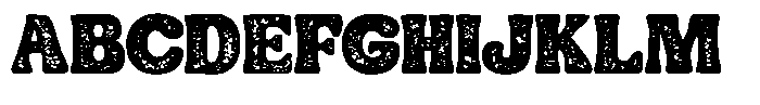 Vintage Daylight Rough Font UPPERCASE