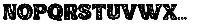 Vintage Daylight Rough Font UPPERCASE