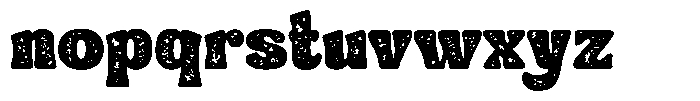 Vintage Daylight Rough Font LOWERCASE