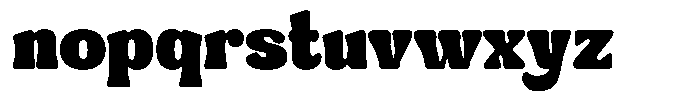 Vintage Daylight Solid Font LOWERCASE