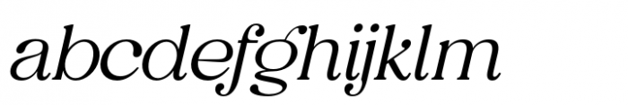 Vintage Glamour Extralight Italic Font LOWERCASE