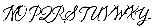 Vintage Market Script Font UPPERCASE