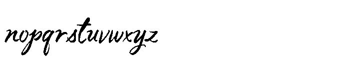 Vintage Market Script Font LOWERCASE