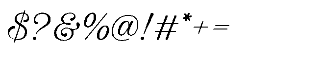 Vintage Millenia Font OTHER CHARS