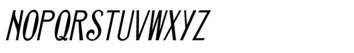 Vintage Nouveau JNL Oblique Font UPPERCASE