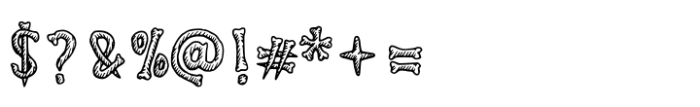 Vintage Old Skull 2.0 Font OTHER CHARS