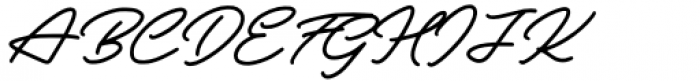 Vintage Signature Regular Font UPPERCASE