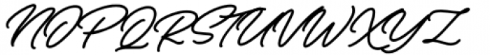 Vintage Signature Regular Font UPPERCASE