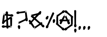 Vintages Matches Solid Font OTHER CHARS