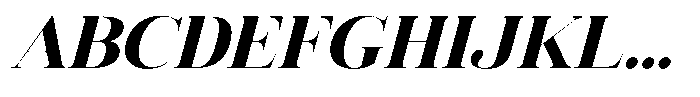 Vintora Serif Black Italic Font UPPERCASE