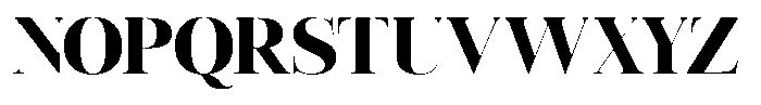 Vintora Serif Black Font UPPERCASE