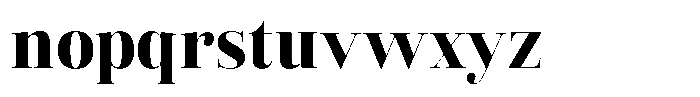 Vintora Serif Black Font LOWERCASE
