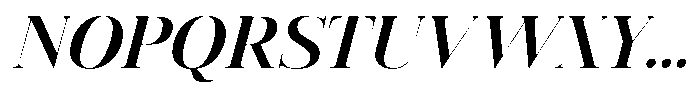 Vintora Serif Bold Italic Font UPPERCASE
