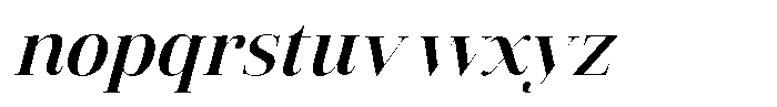 Vintora Serif Bold Italic Font LOWERCASE