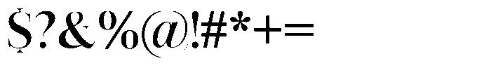 Vintora Serif Bold Font OTHER CHARS