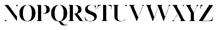 Vintora Serif Bold Font UPPERCASE
