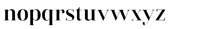 Vintora Serif Bold Font LOWERCASE