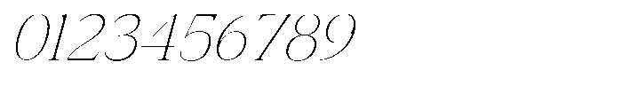 Vintora Serif Extra Light Italic Font OTHER CHARS