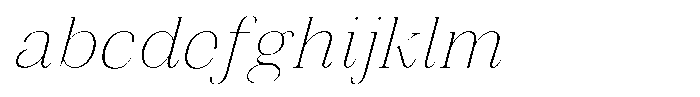 Vintora Serif Extra Light Italic FONT