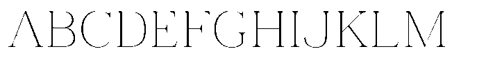 Vintora Serif Extra Light Font UPPERCASE