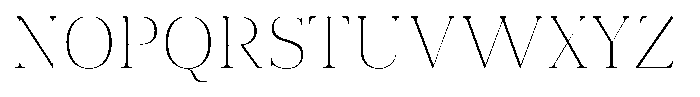 Vintora Serif Extra Light Font UPPERCASE