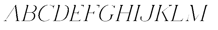 Vintora Serif Light Italic Font UPPERCASE