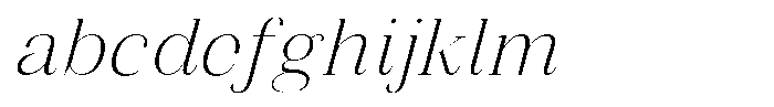 Vintora Serif Light Italic FONT