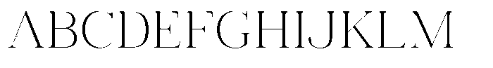 Vintora Serif Light Font UPPERCASE