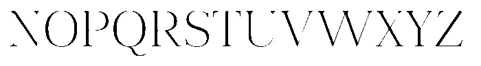 Vintora Serif Light Font UPPERCASE