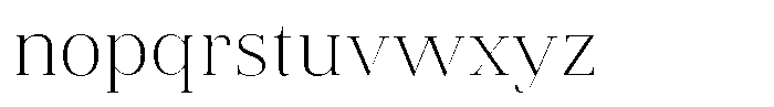 Vintora Serif Light Font LOWERCASE