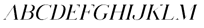 Vintora Serif Medium Italic Font UPPERCASE