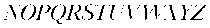 Vintora Serif Medium Italic Font UPPERCASE