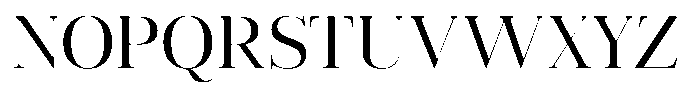 Vintora Serif Medium Font UPPERCASE