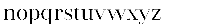 Vintora Serif Medium Font LOWERCASE