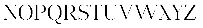 Vintora Serif Regular Font UPPERCASE