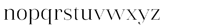 Vintora Serif Regular Font LOWERCASE